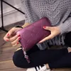 2018 mode kvinnor plånbok färg läder kvinnor handväska avslappnad bästa telefon plånbok fodral pocket carteira femme påse