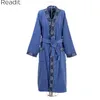 Bathrobes dos homens vestes masculino Plus Size 100% Algodão Terry Bathrobes Todaçados Bathrobe Mens Sleepwear Long Masculino Robe Kimono PA1858