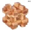 IQ Casse-tête Kong Ming Lock 3D En Bois Burr Puzzles Jeu Jouet Pour Adultes Enfants OOA39614624762