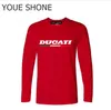 Ducati Superbike Italien Corse Mck Sommer Herren T-Shirts Herren T-Shirt Langarm Herren DUCATI Bedrucktes T-Shirt aus 100 % Baumwolle Polo-T-Shirt