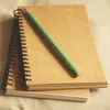 Vintage Kraft Paper Sketchbook Monthly Planner Diary Spiral Coil Notebook Målningskomposition Graffiti Sketch Drawing Book School5412853