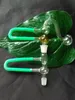 New Green adapter ,Wholesale Glass bongs Oil Burner Pipes Water Pipes Glass Pipe Oil Rigs Smoking, Free Shipping