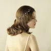 Nya brudpannband enkelt med pärlor markerar strass kvinnor hår smycken bröllop headpieces brudtillbehör BWHP8149345530