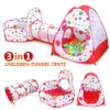 Tenda da gioco pop-up 3 in 1 con tunnel e vasca delle palline per bambini, ragazzi, ragazze, neonati e bambini piccoli, casetta per interni/esterni (50% di sconto)