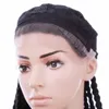 30 '' Caixa tranças Lace Frontal peruca sintética Crochet Briivs tamanho Ajustável Afro American Afro Trançando Cabelo Para Mulheres Negras