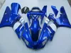 7Gifts Fairing Kit voor Yamaha YZF R1 2000 2001 Wit Blue Backings Set YZFR1 00 01 VB58