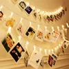 1.5M 3M 6M LED String lights For Christmas Party Wedding Home Decoration Photo Clip Holder Fairy light Battery