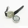 42mm Watch Rökning Herb Grinder Zink Alloy Metal 4 Färger Spice Pollen Creative Hand Muller Crusher B585