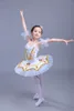Profissional branco cisne lago ballet tutu traje meninas crianças bailarina dress crianças ballet dress dancewear vestido de dança para meninas 4 cor 006