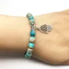 SN1337 Designer Hamsa Charm-Armband, modisches Damen-Yoga-Armband, hochwertiges Regalite-Stein, meditatives Yogi-Balance-Armband