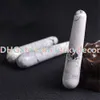 5pcs 천연 화이트 터키석 크리스탈 스톤 치유 마사지 지팡이 화이트 Howlite 보석 마사지 Reiki 지팡이 110mm 긴 부드러운 유쾌 완드