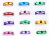 1000pcs 10Style Jewelry Mix Fashion Aluminium Rings Bulks Multicolor Band Rings Finger Rings Jewelry6211501