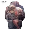 Aikooki Darling i Franxx 3D-trycket Hoodie Mäns Kvinnors Hooded Sweatshirts Neutral Street Kläder Populära Anime 3D Hoodies1