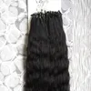 Grove Yaki Micro Ring Loop Hair Extensions 100 g stuks Kinky Straight 100 Human Micro Bead Links Machine Made Remy Hair Extension3733641