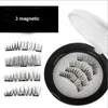 4PCS set 3d mink eyelashes Magnetic mink lashes handmade magnet lashes natural false eyelashes with gift box