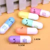 Mini 6pcs/set Lovely Pill Shaped Candy Color Highlighter Pens For Writing Cute Face Graffiti Marker Pen School Office Supply