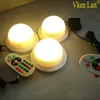 50PCS/lot LED Furniture Lighting Battery Rechargeable Led Bulb RGB Remote Control Waterproof IP65 Swimming Pool Lights