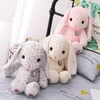 Kawaii dessin animé lapin en peluche jouet Lop oreille lapin poupée rose lapin jouets en peluche fille dormir oreillers 75 cm 105 cm DY50470