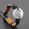 Whole 12pcsLOT Imitation Yak Bone Carved Tai Chi Yin Yang Pendants Leather Bracelets Wrap Hemp Bangle Lucky Gift MB11986695093763603