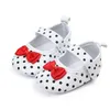 Dots Baby Bebe Shoes First walkers Newborn Soft Sole Shoes Bowknot Infants Girls Princess Shoes