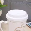 실리콘 귀여운 먼지 방지 유리 컵 커버 커피 머그잔 흡입 뚜껑 뚜껑 주방 Drinkware 뚜껑 도구