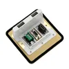 VGA 멀티미디어 황동 팝업 바닥 설치 소켓 접지 콘센트 박스 방수 120mm x 120mm