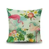 9 Stlye Cartoon Flamingo Style Pillow Case Colorful Birds Leaf Pillow Cover Cute Animal Printing Cushion Cover Kids Gift Free Shipping