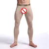 Roupa interior dos homens Sexy Transparente Leggings Zentai Ballet Silk long johns Trajes Super stretch Nylon Spandex para Homens frete grátis