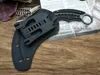 LCM66 Karambit Spegel Ljus Scorpion Claw Knife Outdoor Camping Jungle Survival Battle Fixed Blade Jakt Knives Självförsvar