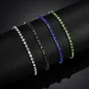 Silverpläterade armband Full Diamond Crystal Chain Fit pandora Rhinestone Bangle Armband Dam Kvinnlig Present BR002