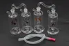 New desgin Oil Burner Bong Water Pipes with 10mm fenale Thick Pyrex Glass Oil Burner Pipe Silicone Tube for Smoking with 10mm male pot