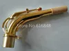 Saxofone Alto Curva Neck Latão Material Gold Lacquer saxofone Connector Musical Instrument Acessórios frete grátis 24,5 milímetros