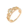 Dinglly Classic 3 Color (Gold Color, Silver Color, Rose Gold) Princess Crown Ring Sieraden voor vrouwen