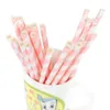 New Colorful Drink Paper Straws Multi color Eco-friendly Party Disposable Juice Drinking Straws