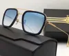 Vintage quadratische Piloten-Sonnenbrille, goldbraun, Farbverlauf, Gafas de Sol, Herren-Sonnenbrille, Brillenschirme, New286e