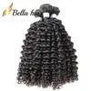 2PCS/Part Quality Brazylian Curly Extensions Weavves 9a 10-26 cala naturalny kolor ludzkie włosy julienchina bellahair