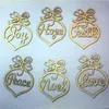 6 pcs Árvore de Natal enfeites Xmas Pendurado Decoração de Natal Pingente Partido Casamento Aniversário Decoração Artes Crafts Presentes