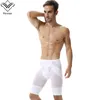 Pantaloni corti dimagranti Wechery Body Shaper per uomo Pantaloni in mesh Shaperwears traspirante Corsetto per il sudore con pantaloni con cintura di controllo