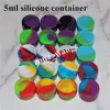 Contenitori in cera antiaderente in silicone dab jar Colorato 3 ml 5 ml 7 ml mini vasetti cerosi Custodia concentrata approvata dalla FDA scatola ecig2312586