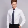 2018 Brand New Fashion Long Sleeve Slim Men Dress Shirt Designer 4XL YN045 High Quality Solid Male Clothing Fit Business Shirts