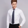 2018 marke Neue Mode Lange Hülse Dünne Männer Kleid Shirt Designer 4XL YN045 Hohe Qualität Feste Männliche Kleidung Fit Business hemden