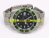 Montre-bracelet de luxe pour hommes 16610 Date SS lunette verte montre pour hommes 40mm191r