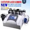 Beste 40K Kavitation Laser Abnehmen Gewicht Verlust Maschine RF Haut Verjüngung Straffung Vakuum Massage Ultraschall Gesichts Schönheit Maschine
