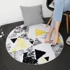 Okrągłe dywan do domu podłogowy komputerowe krzesło obrotowe koc do sypialni salon dywan wolny