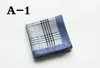 Freeshipping 12PCSPCS 43 * 43cm Män Pocket Square Handkerchiefs Bomull Plaid Stripe Pocket Handkerchiefs Hankies Party Business Suit Decor