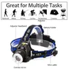 3000LM Rechargeable XM-L2 LED Headlamp 3 Modes Zoom Headlight Use 18650 Battery Torch Waterproof Bicycle Camping Hiking Lamp