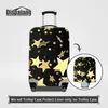 Reise-On-Road-Gepäckschutzhüllen für Frauen, goldene Sterne, bedruckt, elastisch, Staub, Regen, Kofferabdeckung für 18–30 Zoll Trolley-Koffer, Großhandel