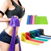 Nya Yoga Pilates Stretch Resistance Bands High Elastic Fitness Crossfit Exercise Utrustning TPE Dragande bälten för sportfavorit