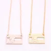 Colorado flag pendant necklace Semi-Hollow Body rectangle necklaces designed for women Retail and wholesale mix