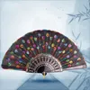 Katlanabilir el fan payetleri nakış peacock kuyruk dans fanları kadınlar için sahne performansı pervane fabrikası doğrudan 1 8zq bb